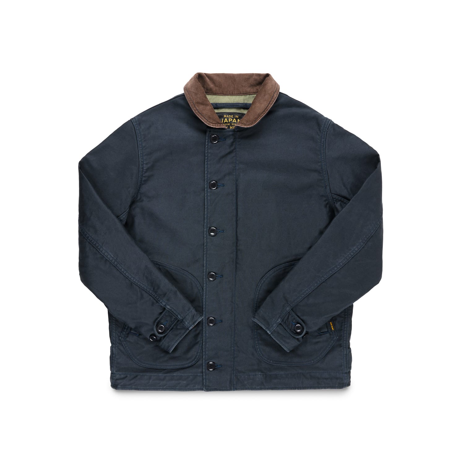Iron Heart x Snake Oil Provisions IHM-48-NAV Whipcord Lightweight N1 Deck Jacket Navy