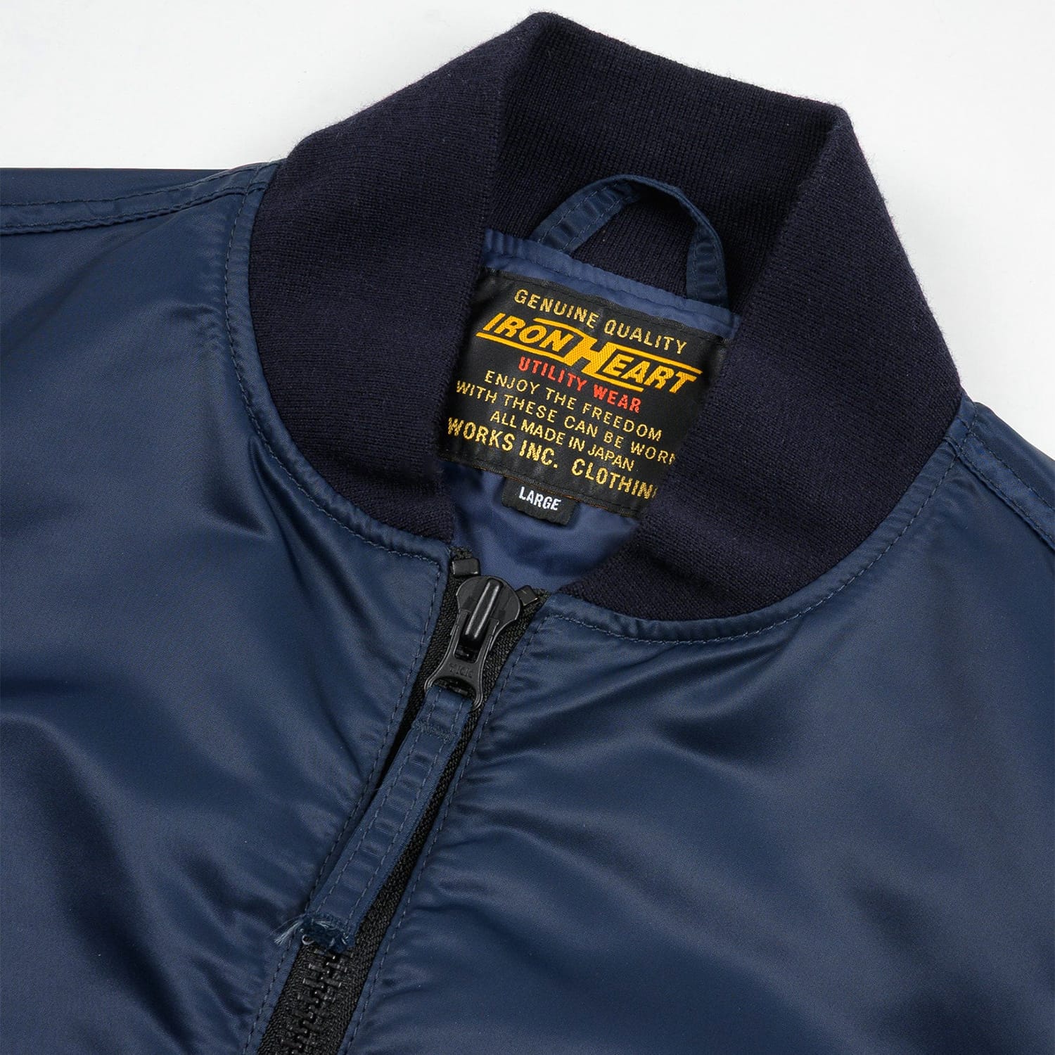 Iron Heart IHM-50-NAV 4.8oz Nylon Type L-2B Jacket Navy