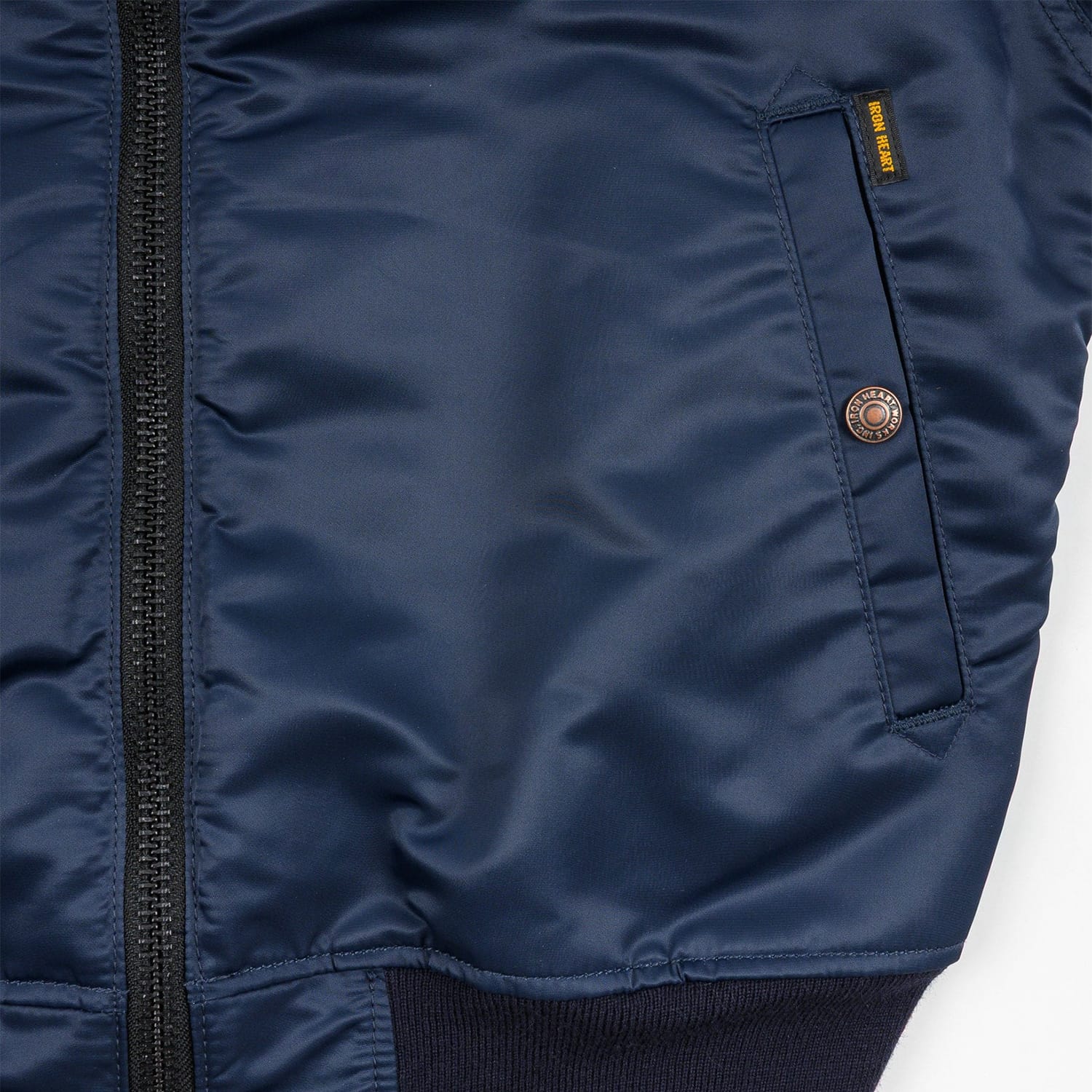 Iron Heart IHM-50-NAV 4.8oz Nylon Type L-2B Jacket Navy