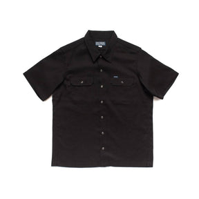 Iron Heart IHSH-286-BLK Ripstop Short Sleeved Mechanic Shirt Black