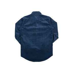 Iron Heart IHSH-398-NAV 11oz Corduroy Western Shirt Navy FINAL SALE