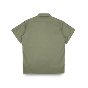 Iron Heart IHSH-415-GRN 8oz Ripstop Short Sleeved Mechanic Shirt Military Green