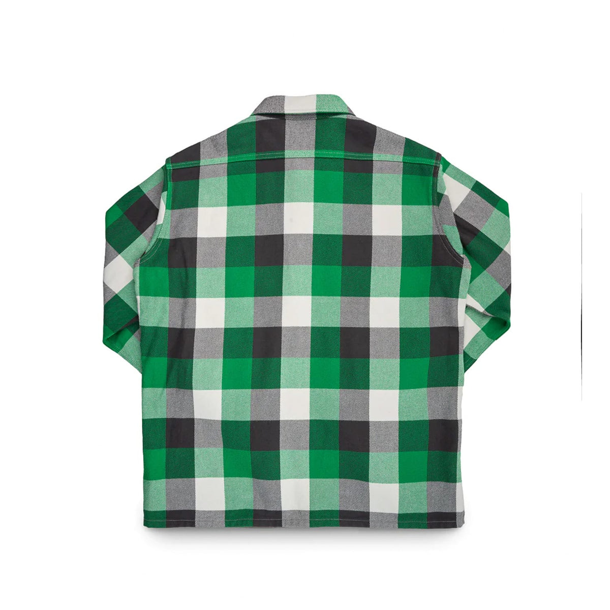 FALL 2025 Iron Heart IHSH-428-GRN Ultra Heavy Flannel Vintage Check Work Overshirt Green