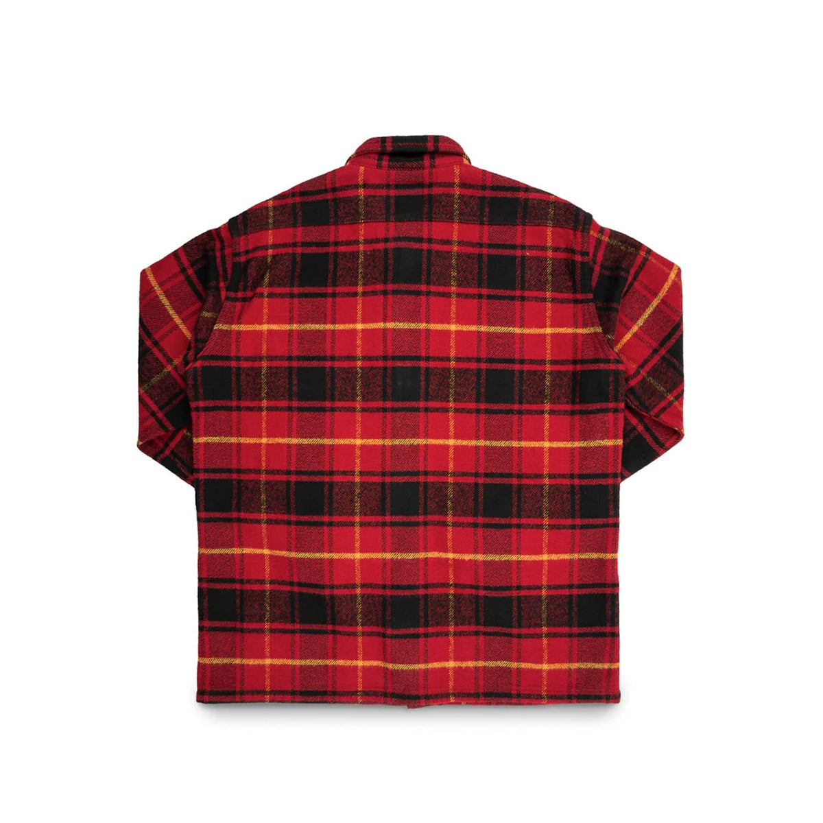FALL 2025 Iron Heart IHSH-433-RED Heavy Flannel Rider's Overshirt Red
