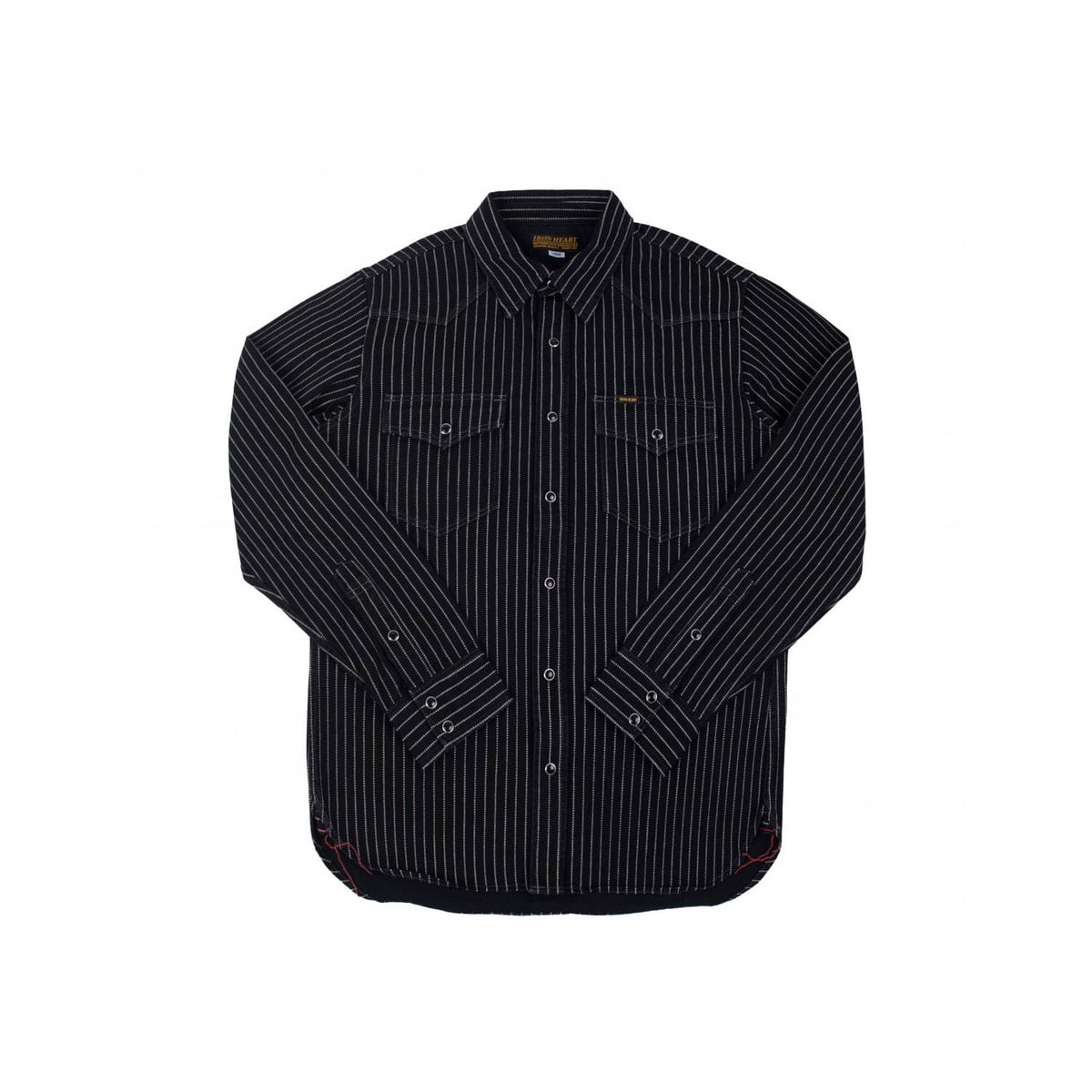 Iron Heart IHSH-62-BLK 12oz Wabash Western Shirt Black