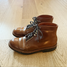 Alden x Snake Oil Provisions Plain Toe Indy Boot Whiskey Shell PRE-OWNED/ FINAL SALE