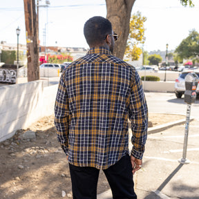 UES Slubby Flannel Shirt Purple