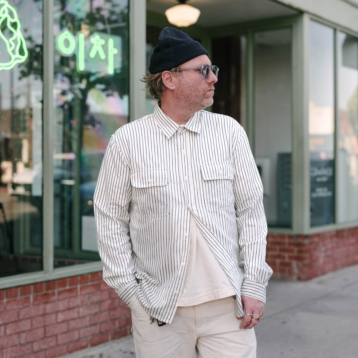 Imogene + Willie Earl Navy Stripe