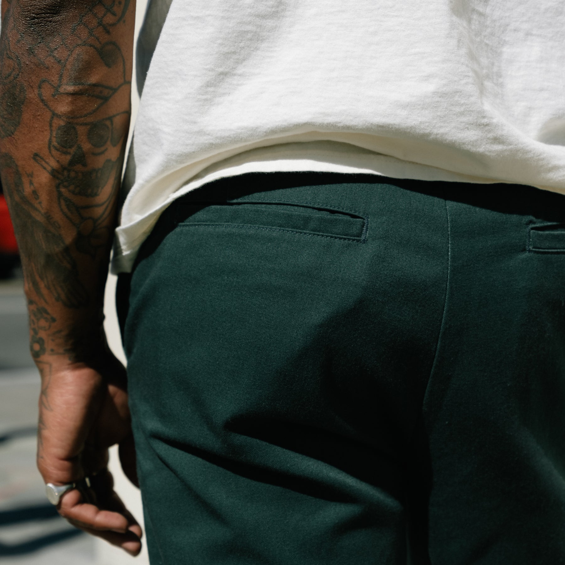 Imogene + Willie Oceanside Relaxed Pant Spruce