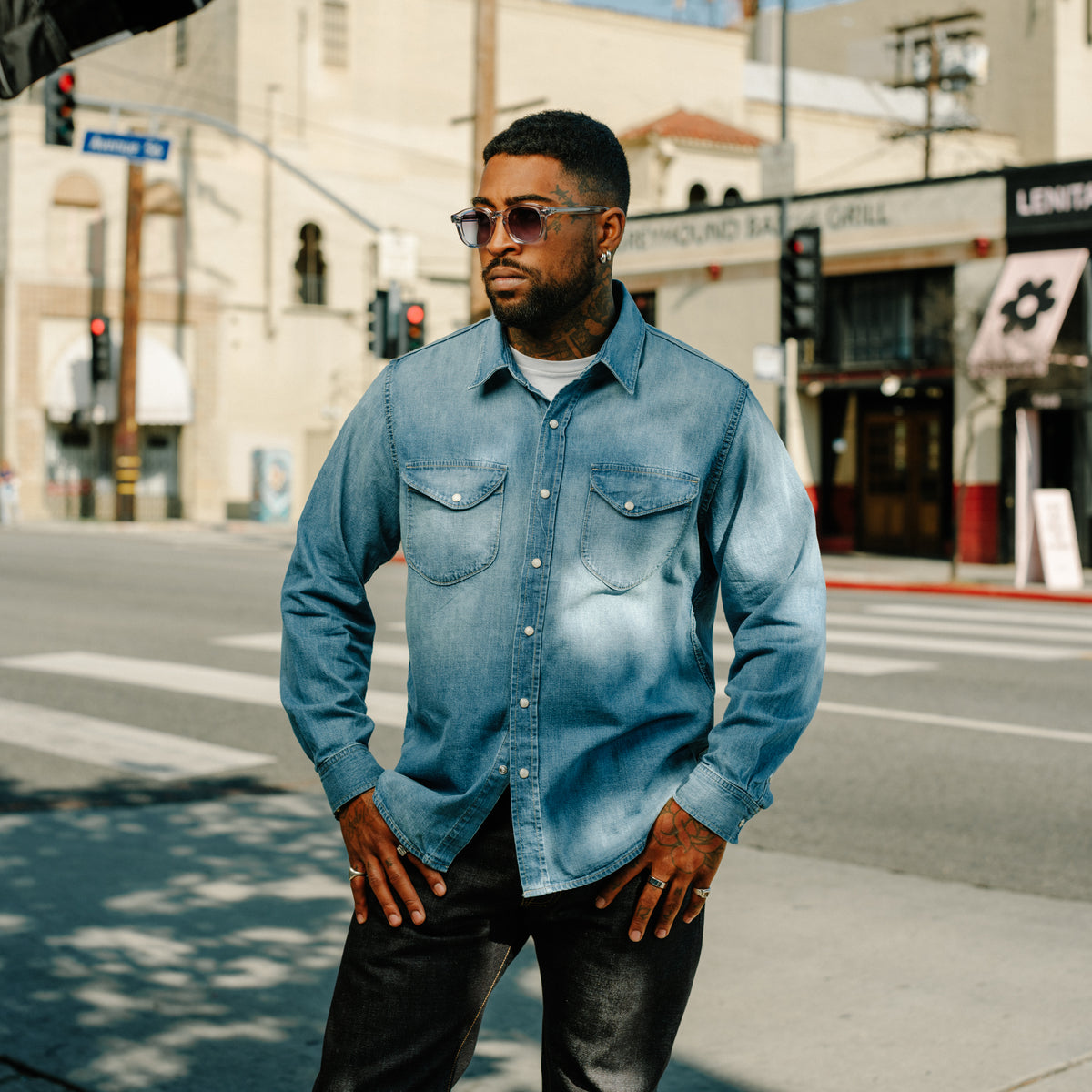 Imogene + Willie Hayes Washed Pearl Snap