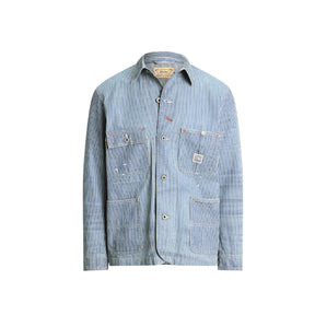 Polo Ralph Lauren Indigo Hickory-Stripe Utility Jacket