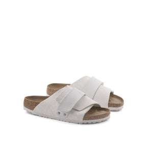 Birkenstock Kyoto Nubuck Suede Leather Antique White FINAL SALE