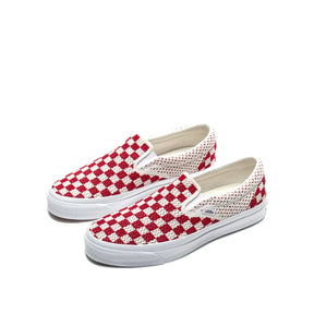 Vans Slip-On Reissue 98 LX Sneakers Checkerboard Red/ Marshmallow