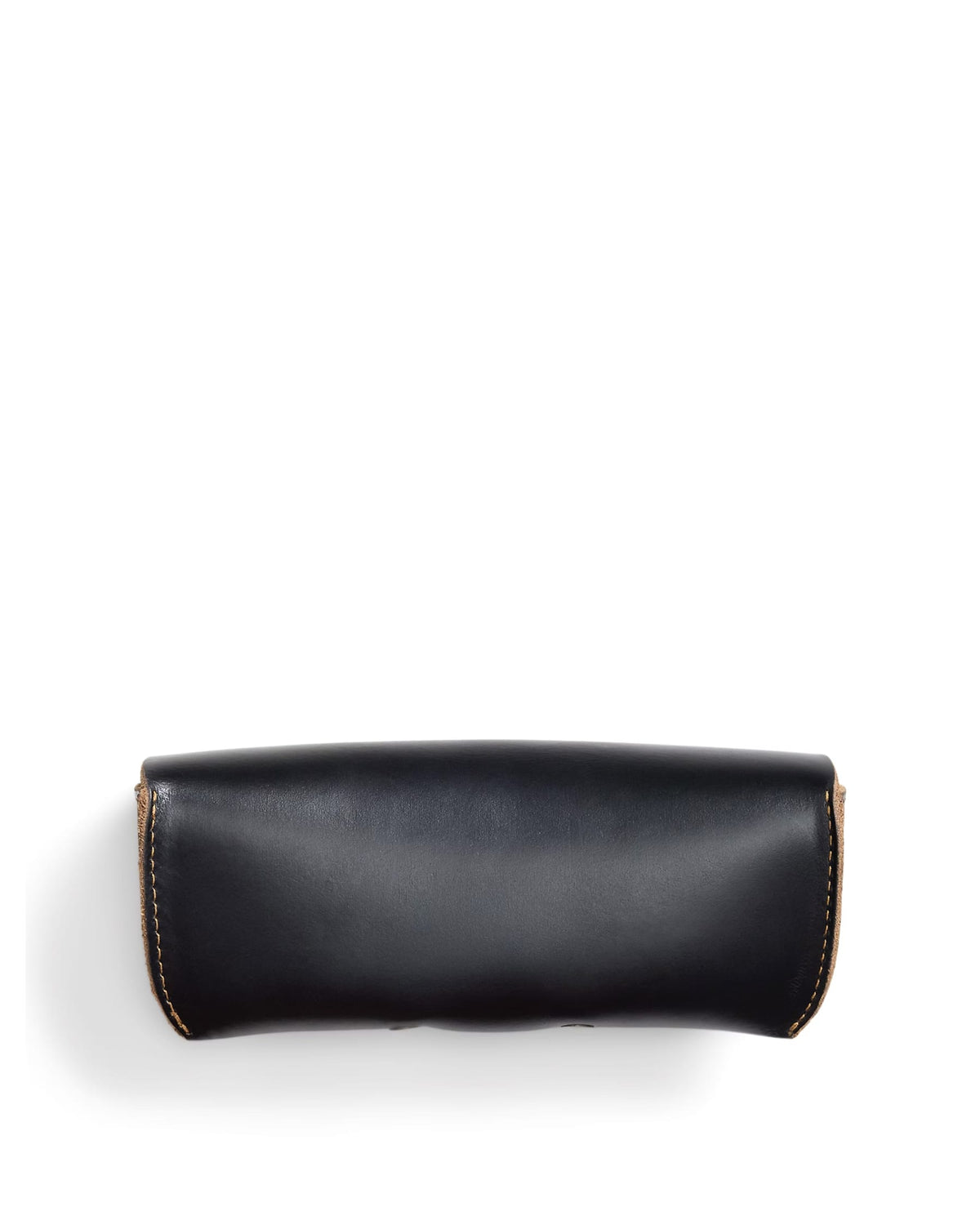 RRL Leather Eyeglass Case Black Over Brown