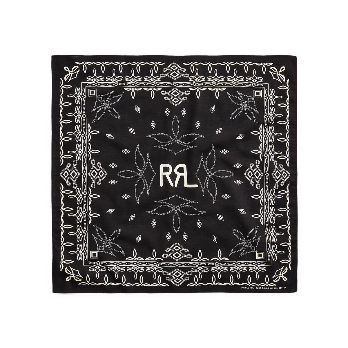 Logo Cotton Bandana Black/Cream