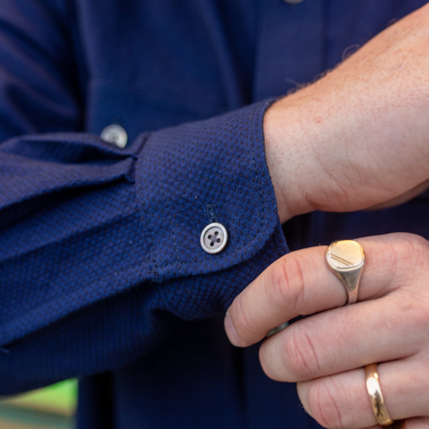 Momotaro Sashiko CPO Shirt Indigo