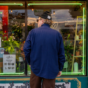 Momotaro Sashiko CPO Shirt Indigo