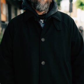 Momotaro MMOT6500 Melton Coat Black