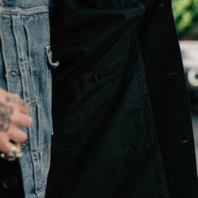 Momotaro MMOT6500 Melton Coat Black