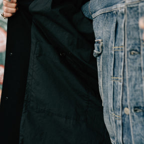 Momotaro MMOT6500 Melton Coat Black