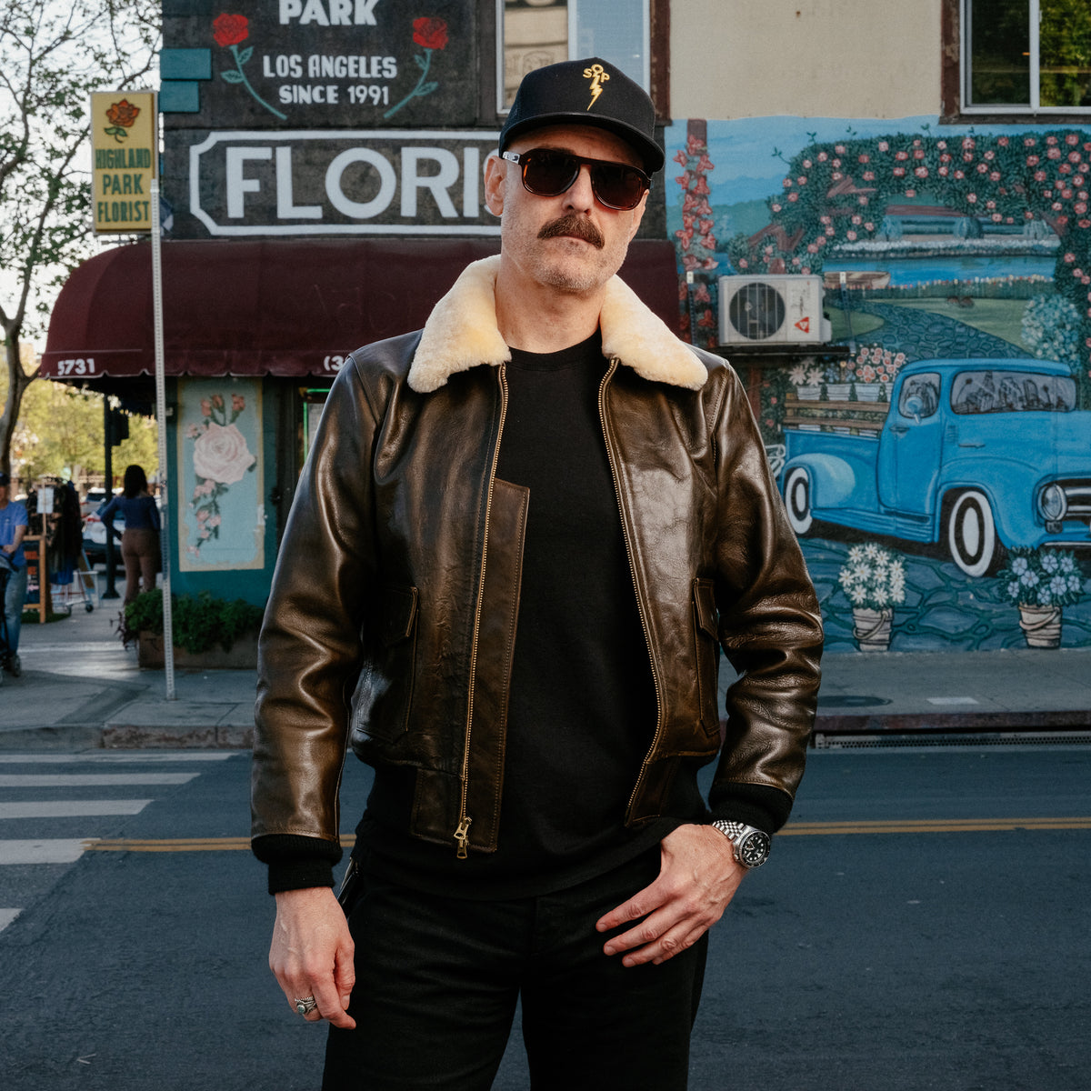 Double Helix x Snake Oil Provisions Virgil G-1 Flight Jacket Olive