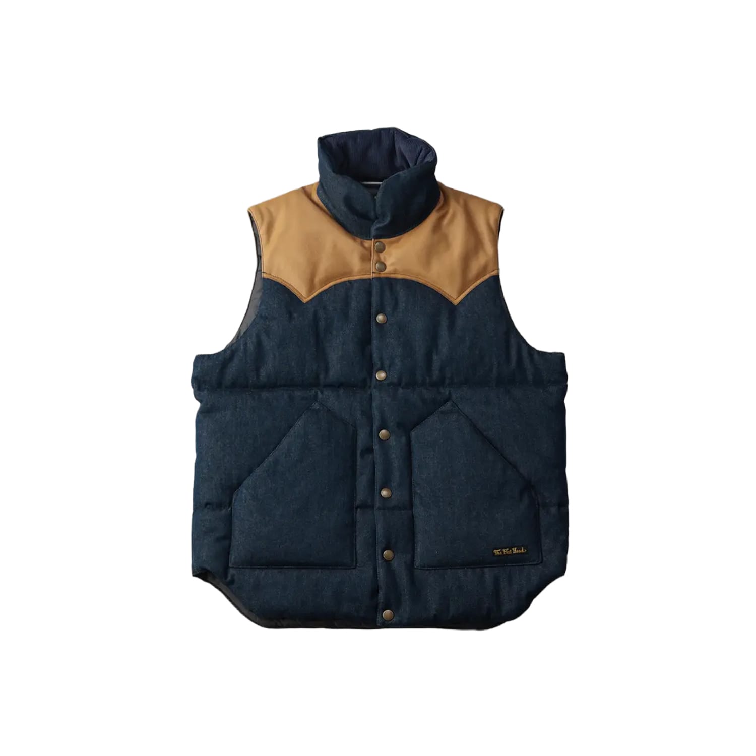 The Flat Head FN-OJ-DPV001 12.5oz Denim Puff Vest