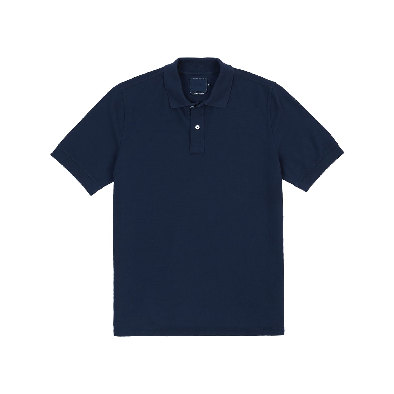 Drake's Dark Navy Piqué Cotton Polo Shirt
