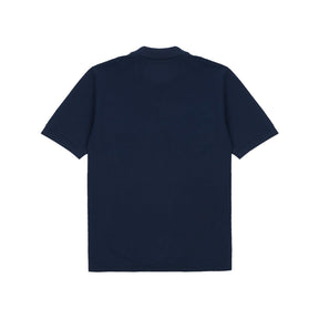 Drake's Dark Navy Piqué Cotton Polo Shirt