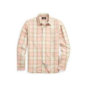 Plaid Woven Workshirt Pink Multi