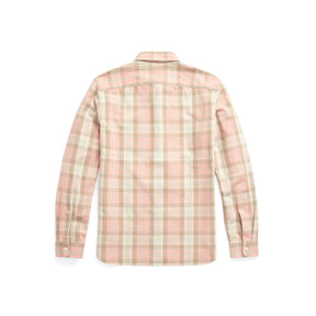 Plaid Woven Workshirt Pink Multi