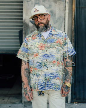 Polo Ralph Lauren Classic Fit Seersucker Camp Shirt Harbor Cove Palms