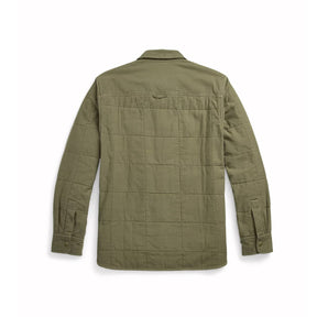 RRL Quilted Twill Shirt Jacket Olive Drab FINAL SALE