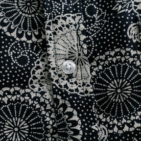 Rogue Territory Oxford Shirt Indigo Medallion