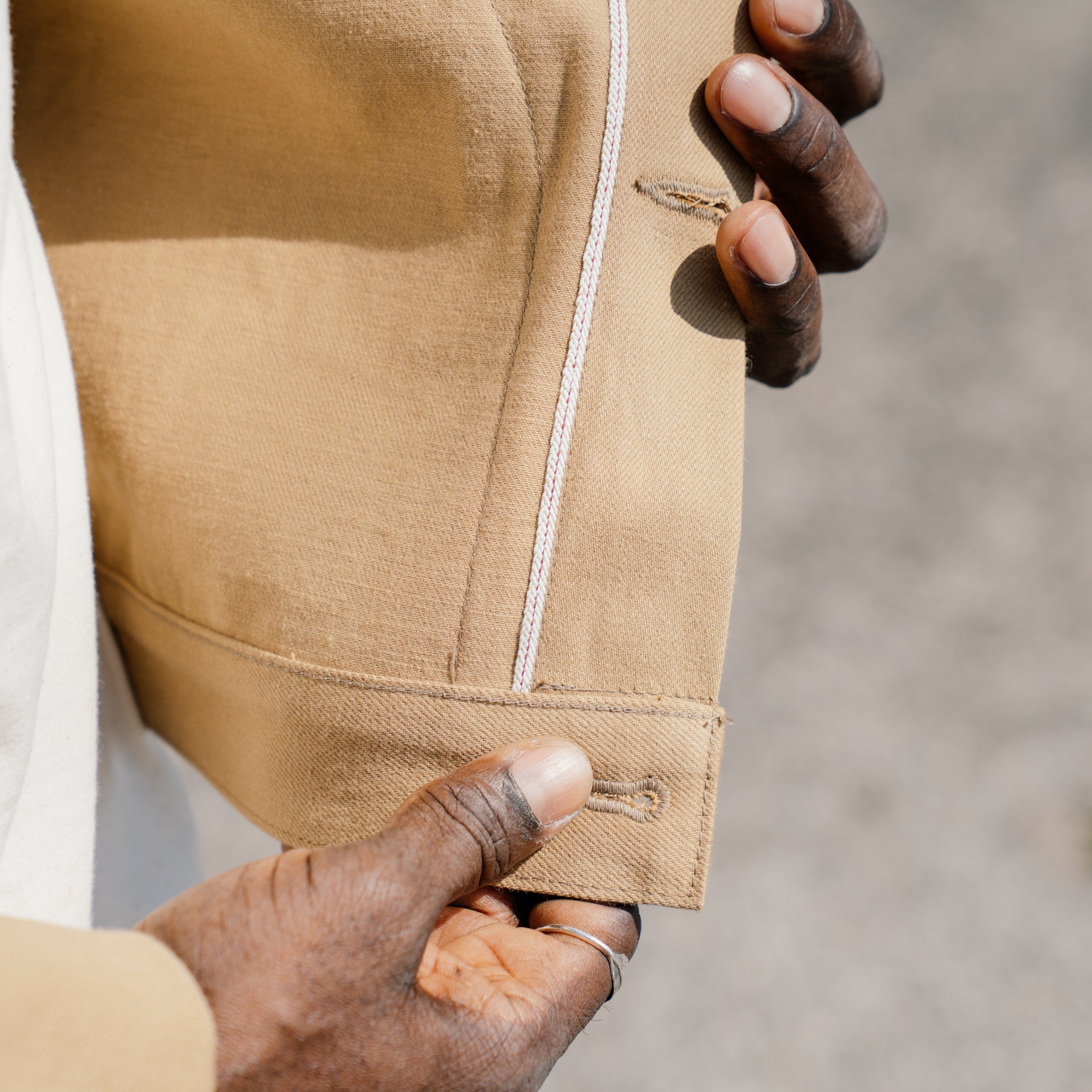 Rogue Territory Supply Jacket Rinsed Selvedge Denim Tan