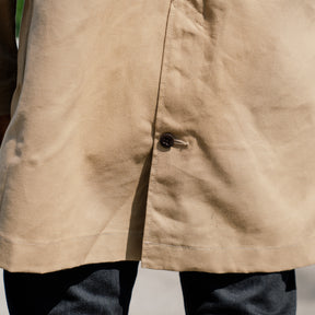 Rogue Territory Trench Coat Dry Wax Canvas Khaki