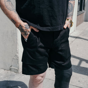 Rogue Territory Fatigue Shorts Black Canvas