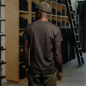 RRL Cotton Jersey Pocket T-Shirt Faded Black Canvas