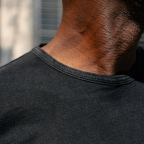 RRL Black Indigo Cotton Crewneck T-Shirt