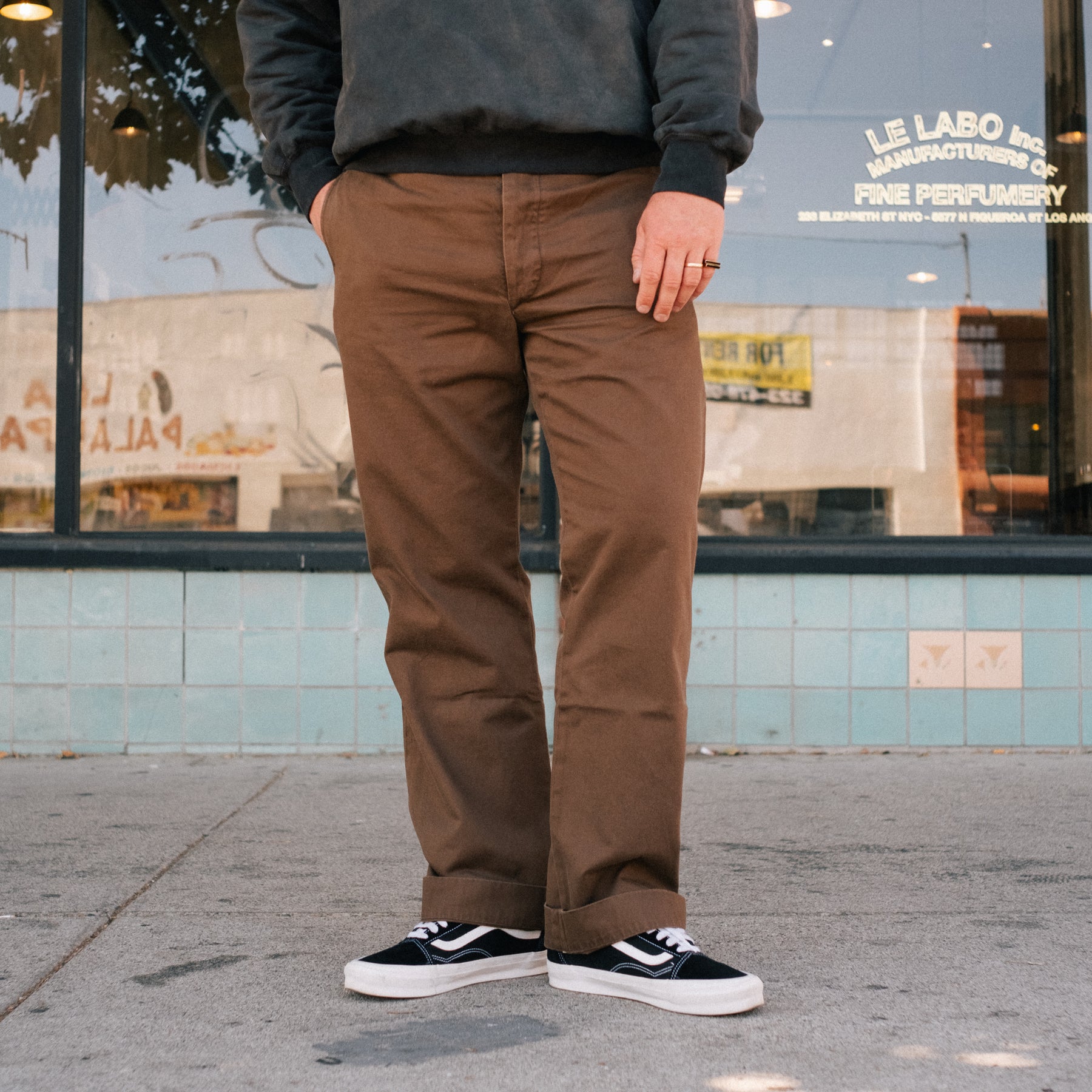 RRL 三つ星 CHINO TROUSERS PANTS RRL Chino Field Pant Dark Brown