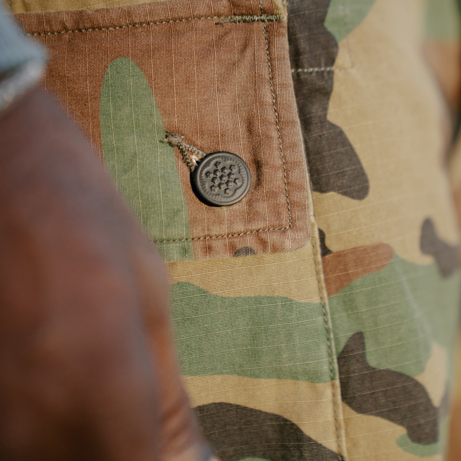 RRL Cotton Ripstop Regiment Cargo Short Woodland Camo