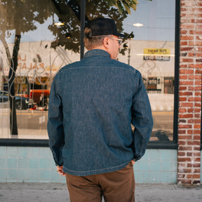 RRL Indigo Denim Overshirt Dark Wash