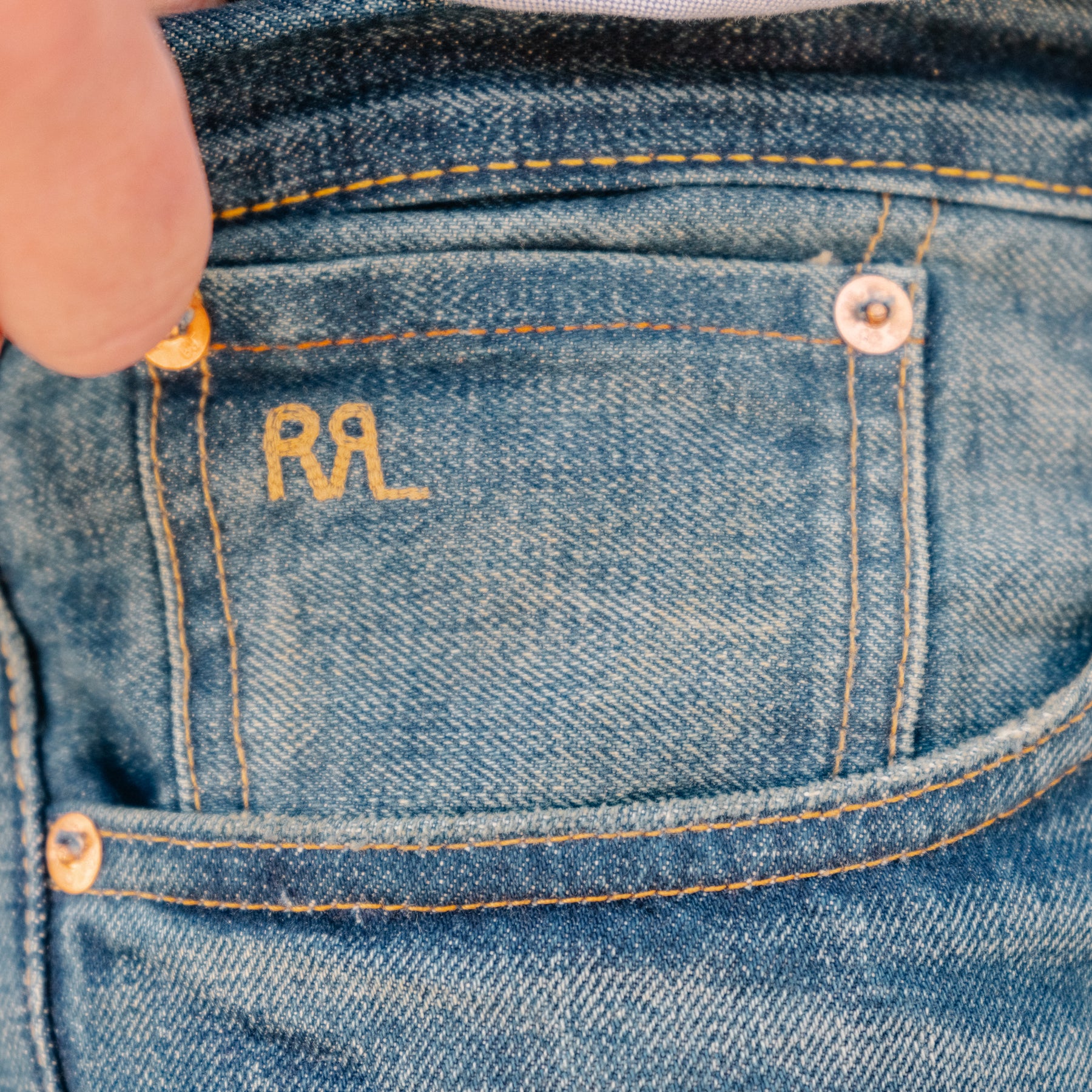 RRL Vintage 5 Pocket Jean Grandfalls Wash