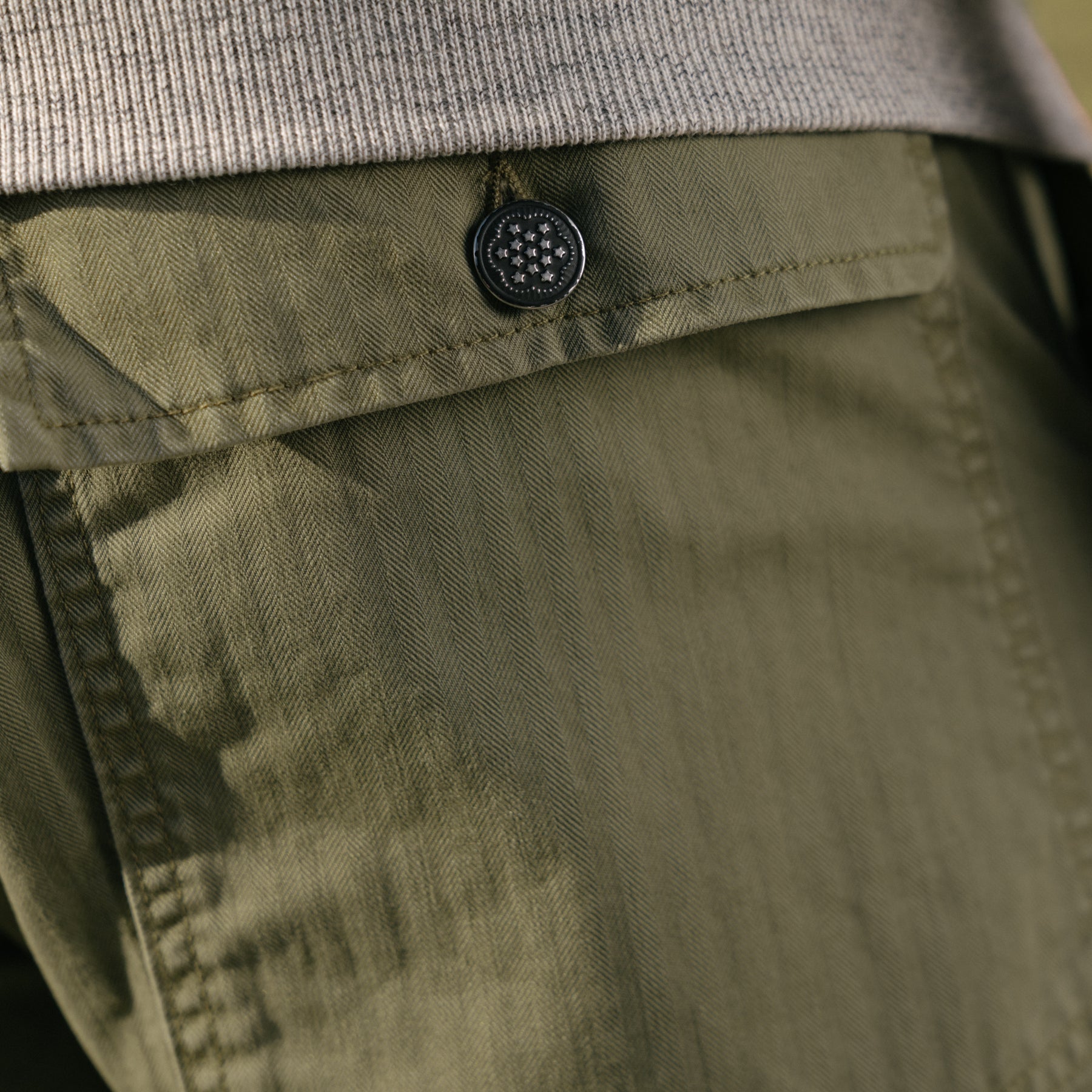 RRL Herringbone Utility Pant Brewster Green