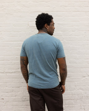 RRL Indigo Jersey Pocket Tee Rinsed Indigo