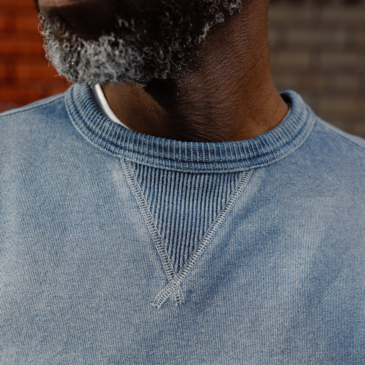 RRL Indigo French Terry Sweatshirt