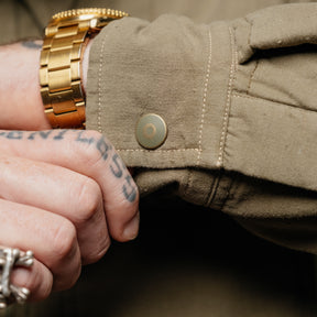 RRL Quilted Twill Shirt Jacket Olive Drab FINAL SALE