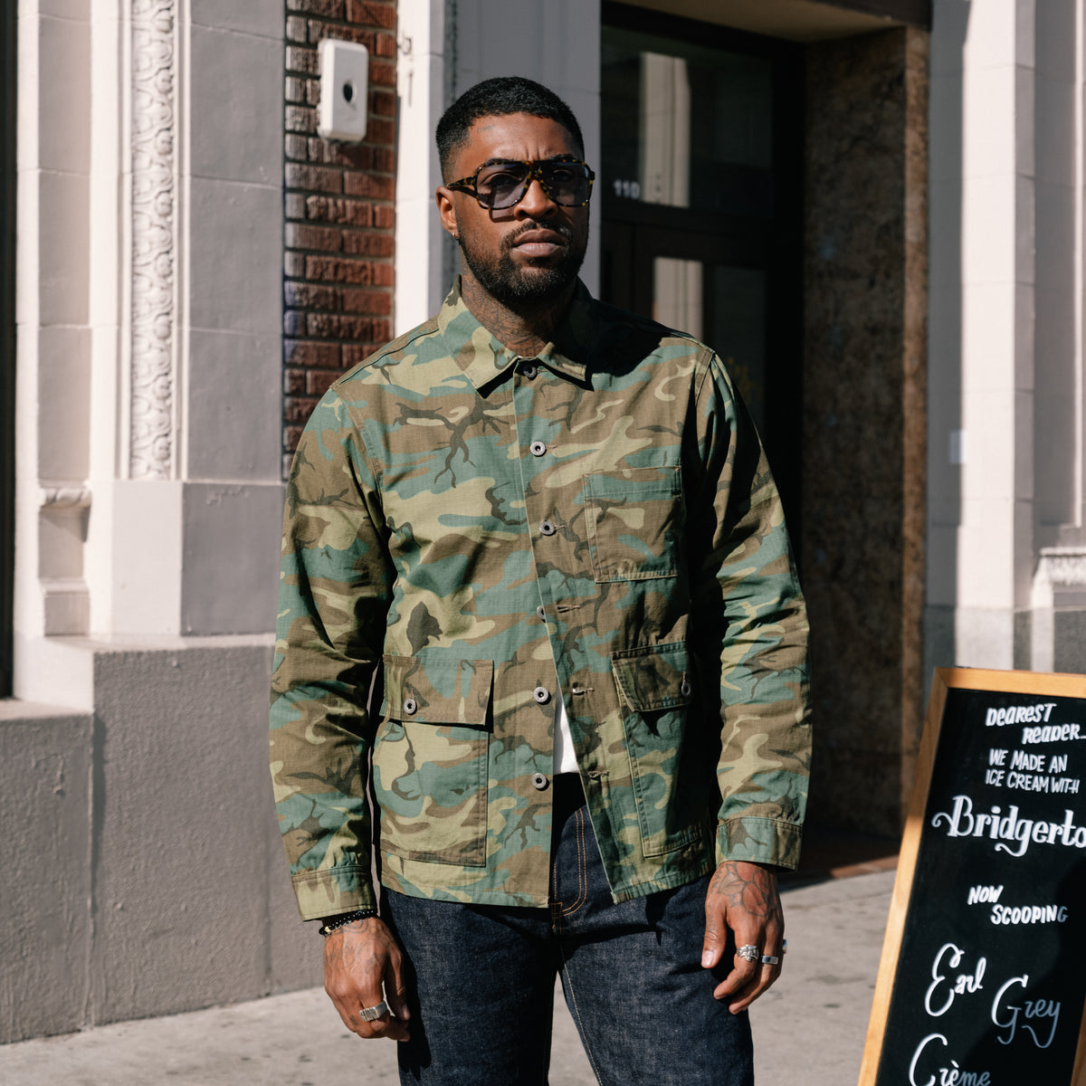 RRL Camo Ripstop Overshirt Camo