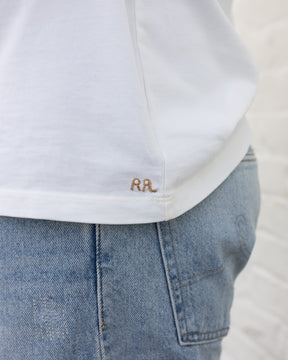 RRL Relaxed Fit Heavyweight Jersey T-Shirt Warm White