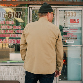 RRL Twill Officer's Workshirt Faded Tan