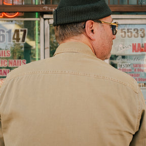 RRL Twill Officer's Workshirt Faded Tan